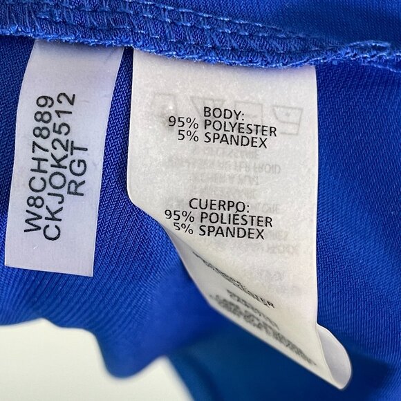 Calvin Klein Womens Plus 1X Lace Up Front Tunic Top Short Sleeve Stretch Shirt - Picture 5 of 10